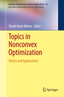 Topics in Nonconvex Optimization : Theory and Applications