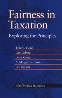 Fairness in Taxation : Exploring the Principles