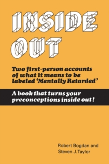 Inside Out : The Social Meaning of Mental Retardation