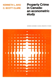 Property Crime in Canada : An Econometric Study