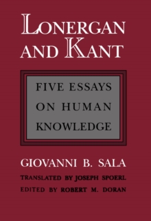 Lonergan and Kant