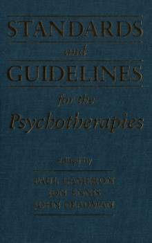 Standards and Guidelines for the Psychotherapies