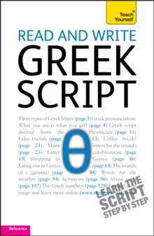Read and write Greek script: Teach yourself, Paperback / softback Book Read and write Greek script: Teach yourself, Paperback / softback Book