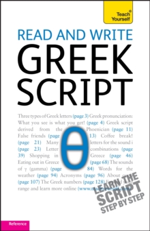 Read and write Greek script: Teach yourself