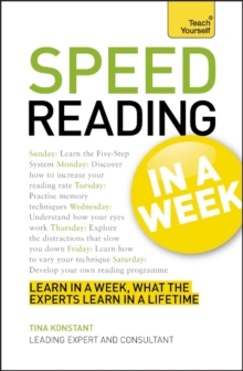 Speed Reading in a Week, Paperback Book Speed Reading in a Week, Paperback Book