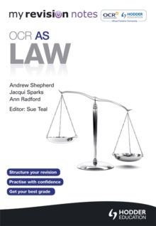 My Revision Notes: OCR AS Law, Paperback Book My Revision Notes: OCR AS Law, Paperback Book