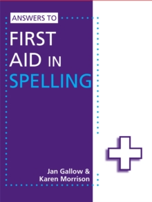 Answers to First Aid in Spelling, Paperback / softback Book Answers to First Aid in Spelling, Paperback / softback Book