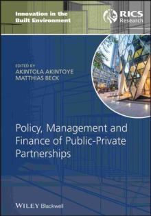 Policy, Management and Finance of Public-Private Partnerships