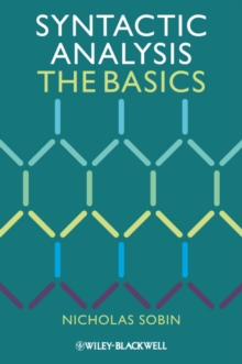 Syntactic Analysis : The Basics