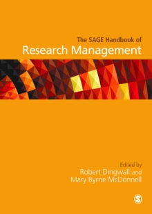 The Sage Handbook of Research Management, Hardback Book The Sage Handbook of Research Management, Hardback Book