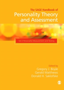 The SAGE Handbook of Personality Theory and Assessment : Personality Measurement and Testing (Volume 2)