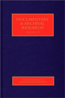 Documentary & Archival Research, Hardback Book Documentary & Archival Research, Hardback Book