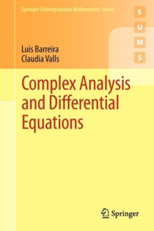 Complex Analysis and Differential Equations, Paperback Book Complex Analysis and Differential Equations, Paperback Book
