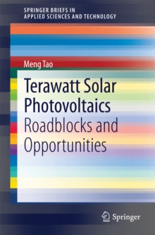 Terawatt Solar Photovoltaics : Roadblocks and Opportunities