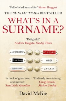 What's in a Surname? : A Journey from Abercrombie to Zwicker