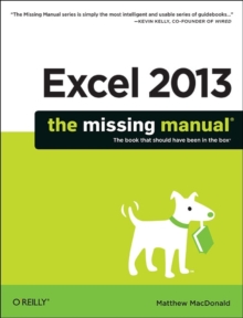 Excel 2013: The Missing Manual, Paperback Book Excel 2013: The Missing Manual, Paperback Book