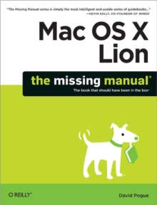 Mac OS X Lion: The Missing Manual, Paperback Book Mac OS X Lion: The Missing Manual, Paperback Book