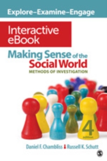 Making Sense of the Social World Interactive eBook : Methods of Investigation, Digital product license key Book Making Sense of the Social World Interactive eBook : Methods of Investigation, Digital product license key Book
