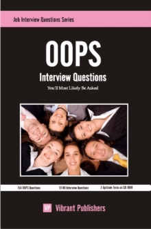 OOPS Interview Questions You'll Most Likely Be Asked, Paperback Book OOPS Interview Questions You'll Most Likely Be Asked, Paperback Book