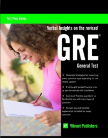 Verbal Insights on the Revised GRE General Test, Paperback Book Verbal Insights on the Revised GRE General Test, Paperback Book