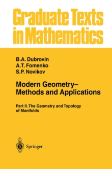 Modern Geometry- Methods and Applications : Part II: The Geometry and Topology of Manifolds