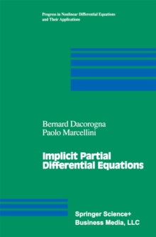 Implicit Partial Differential Equations