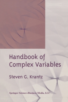 Handbook of Complex Variables