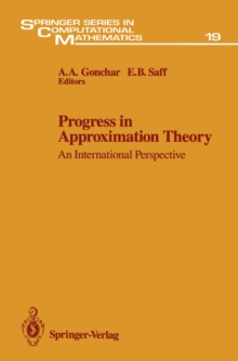 Progress in Approximation Theory : An International Perspective