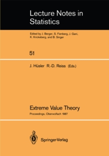 Extreme Value Theory : Proceedings of a Conference held in Oberwolfach, Dec. 6-12, 1987