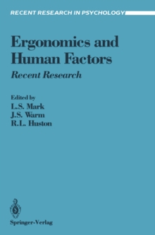 Ergonomics and Human Factors : Recent Research