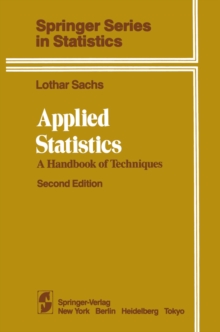 Applied Statistics : A Handbook of Techniques