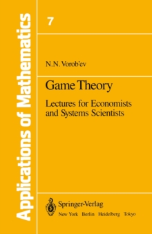 Game Theory : Lectures for Economists and Systems Scientists