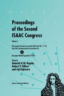 Proceedings of the Second ISAAC Congress : Volume 1: This project has been executed with Grant No. 11-56 from the Commemorative Association for the Japan World Exposition (1970)