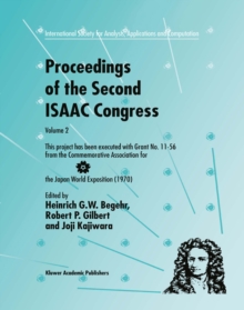 Proceedings of the Second ISAAC Congress : Volume 2: This project has been executed with Grant No. 11-56 from the Commemorative Association for the Japan World Exposition (1970)