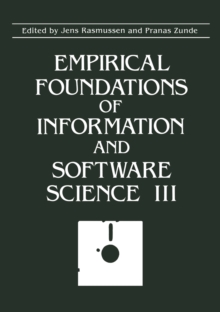 Empirical Foundations of Information and Software Science III