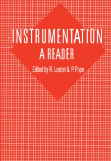 Instrumentation: A Reader : A reader