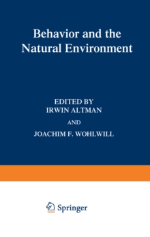 Behavior and the Natural Environment