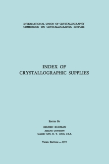 Index of Crystallographic Supplies