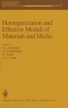 Homogenization and Effective Moduli of Materials and Media