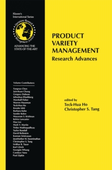 Product Variety Management : Research Advances