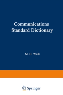 Communications Standard Dictionary