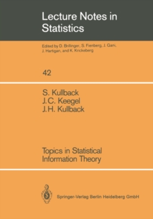 Topics in Statistical Information Theory