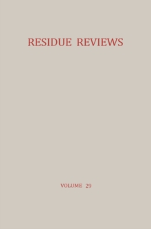 Decontamination of Pesticide Residues in the Environment : Atlantic City Meetings of the American Chemical Society September 1968