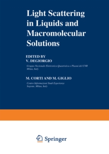 Light Scattering in Liquids and Macromolecular Solutions