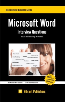 Microsoft Word Interview Questions You'll Most Likely Be Asked, Paperback Book Microsoft Word Interview Questions You'll Most Likely Be Asked, Paperback Book