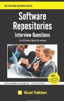 Software Repositories : Interview Questions You'll Most Likely Be Asked, Paperback / softback Book Software Repositories : Interview Questions You'll Most Likely Be Asked, Paperback / softback Book