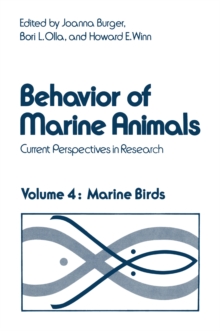 Behavior of Marine Animals : Current Perspectives in Research. Marine Birds