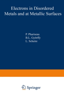 Electrons in Disordered Metals and at Metallic Surfaces