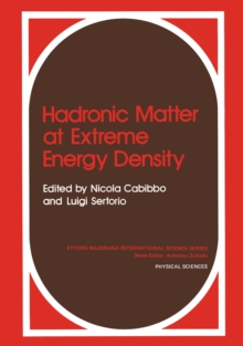 Hadronic Matter at Extreme Energy Density