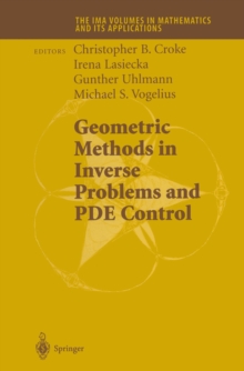 Geometric Methods in Inverse Problems and PDE Control